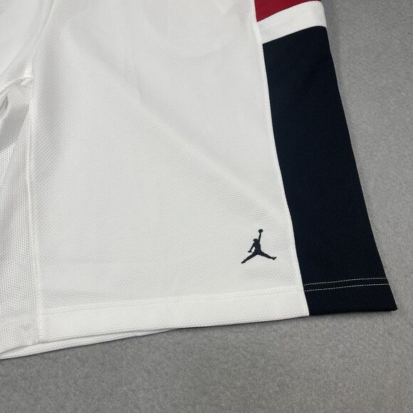 Nike Air Jordan Shorts Mens Large White Jumpman Durasheen Basketball 638144-100 - Picture 3 of 13